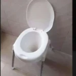Commode Stool Flush Type White